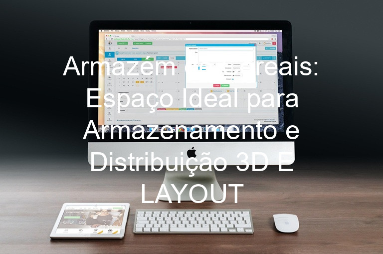 Armazém de Cereais: Espaço Ideal para Armazenamento e Distribuição 3D E LAYOUT