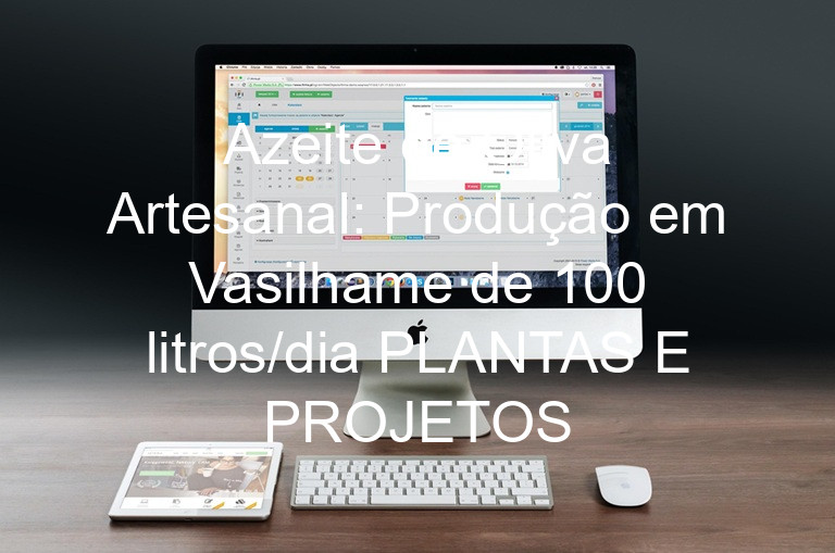 Azeite de Oliva Artesanal: Produção em Vasilhame de 100 litros/dia PLANTAS E PROJETOS