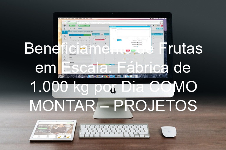 Beneficiamento de Frutas em Escala: Fábrica de 1.000 kg por Dia COMO MONTAR – PROJETOS