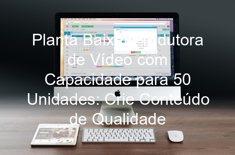 Planta Baixa| Produtora de Vídeo com Capacidade para 50 Unidades: Crie Conteúdo de Qualidade