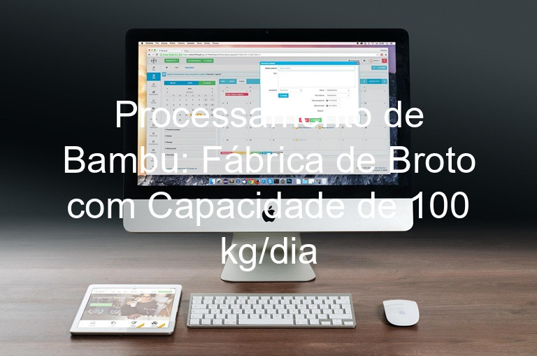 Processamento de Bambu: Fábrica de Broto com Capacidade de 100 kg/dia