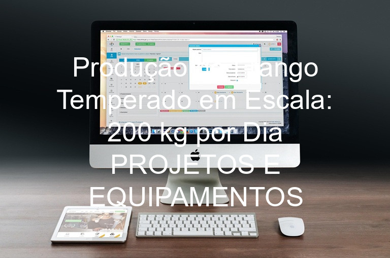 Produção de Frango Temperado em Escala: 200 kg por Dia PROJETOS E EQUIPAMENTOS