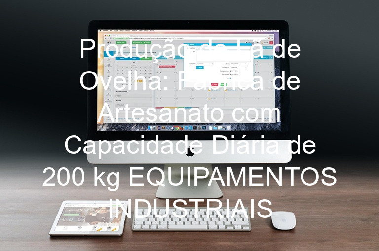 Produção de Lã de Ovelha: Fábrica de Artesanato com Capacidade Diária de 200 kg EQUIPAMENTOS INDUSTRIAIS