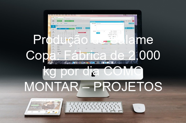 Produção de Salame Copa: Fábrica de 2.000 kg por dia COMO MONTAR – PROJETOS
